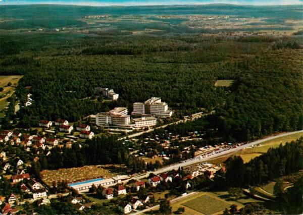 Langensteinbach Karlsbad Karlsruhe BW Fliegeraufnahme mit Suedwestdeutsches Reha