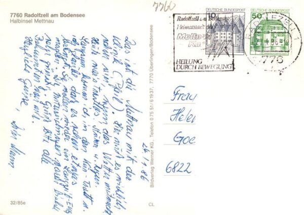 Radolfzell Bodensee Fliegeraufnahme mit Halbinsel Mettnau – Bild 2