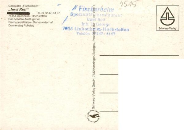 Hochstetten Linkenheim-Hochstetten Fischerheim Insel Rott – Bild 2