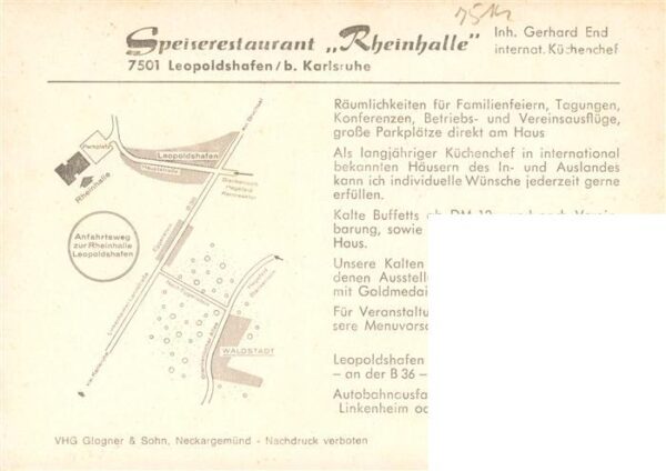 Leopoldshafen Eggenstein-Leopoldshafen Restaurant Rheinhalle Gastraeume – Bild 2