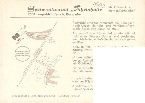 Leopoldshafen Eggenstein-Leopoldshafen Restaurant Rheinhalle Gastraeume – Bild 2