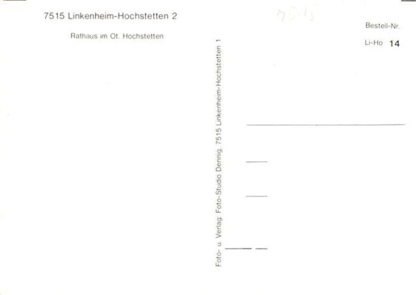 Hochstetten Linkenheim-Hochstetten Rathaus – Bild 2