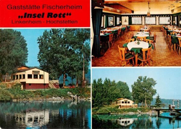 Hochstetten Linkenheim-Hochstetten Fischerei Roth Gasthaus Waldfrieden Insel Rot
