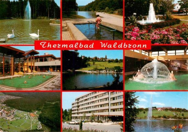 Waldbronn Albtal Kurparksee Wassertreten Park Hallenbad Fontaene Fliegeraufnahme