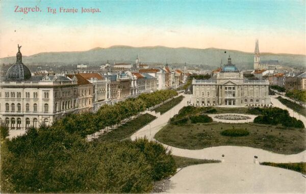 Zagreb Agram Croatia Trg Franje Josipa