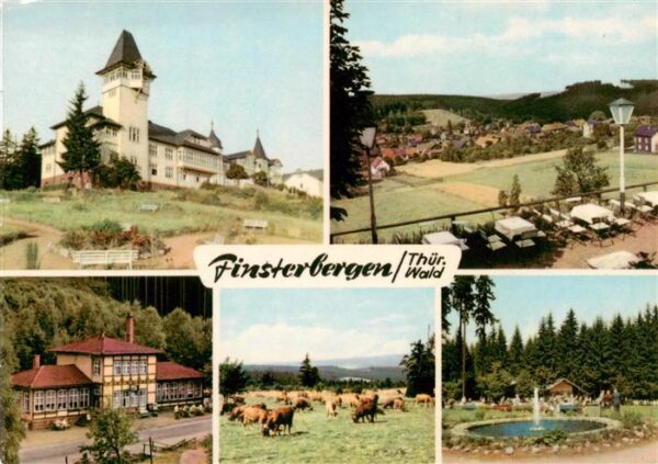 Finsterbergen Bad Kurhaus Ortsansicht Steigermuehle Am Rennsteig Konzertplatz