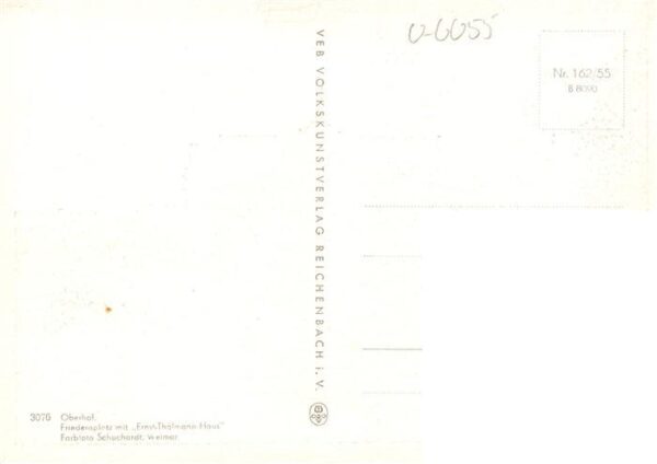Oberhof  Thueringen Friedensplatz mit Ernst Thaelmann Haus – Bild 2