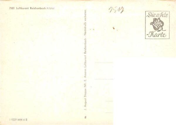 Reichenbach Waldbronn Ortspartie Kirche Park Kurhaus Schwimmbad Freibad – Bild 2
