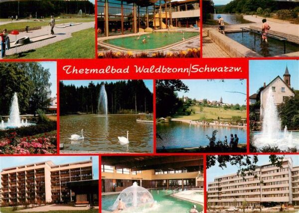 Waldbronn Albtal Minigolf Thermal Hallenbad Wassertreten Park Fontaene Kurhotels