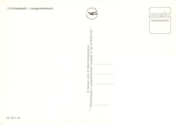 Langensteinbach Karlsbad Karlsruhe BW Ortspartie Brunnen Kirche Rathaus Park – Bild 2