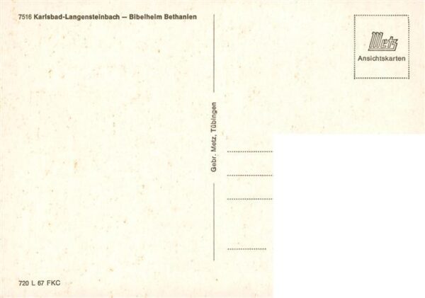 Langensteinbach Karlsbad Karlsruhe BW Bibelheim Bethanien – Bild 2