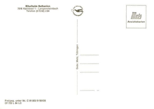 Langensteinbach Karlsbad Karlsruhe BW Bibelheim Bethanien Fliegeraufnahme – Bild 2