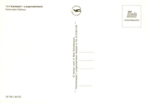Langensteinbach Karlsbad Karlsruhe BW Partie am Rathaus – Bild 2