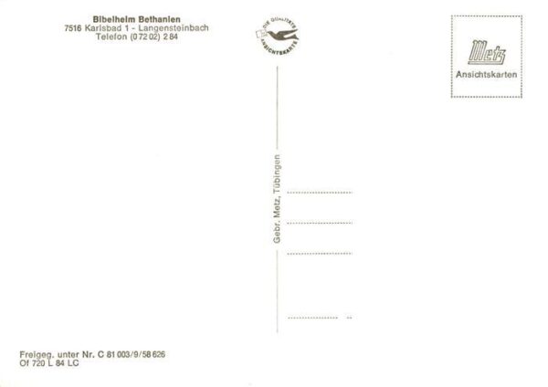 Langensteinbach Karlsbad Karlsruhe BW Fliegeraufnahme mit Bibelheim Bethanien – Bild 2