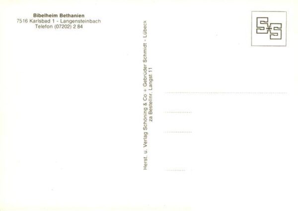 Langensteinbach Karlsbad Karlsruhe BW Bibelheim Bethanien – Bild 2