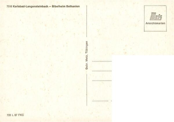 Langensteinbach Karlsbad Karlsruhe BW Bibelheim Bethanien – Bild 2