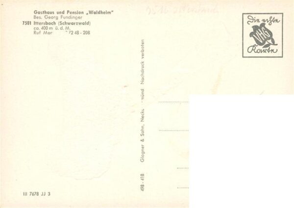 Ittersbach Gasthaus Pension Waldheim Garten Terrasse – Bild 2