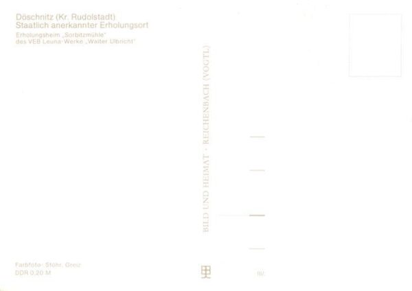 Doeschnitz Thueringen Erholungsheim Sorbitzmuehle – Bild 2