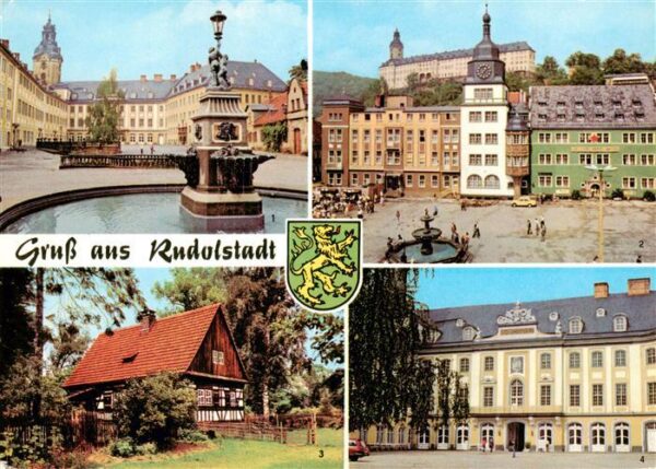 Rudolstadt Thueringen Schloss Heidecksburg Marktplatz Volkskundemuseum Thueringe