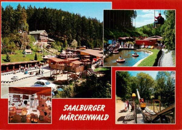 Saalburg Saale Thueringen Saalburger Maerchenwald Freizeitpark mit Tiergehege Re