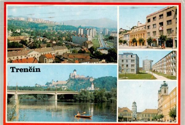 Trencin Trentschinteplitz SK Panorama Od konca sa meste rozmahalo robotnike hnit
