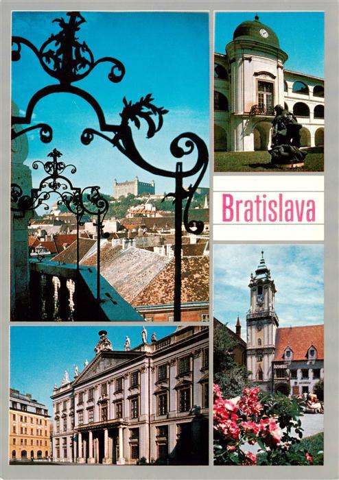 Bratislava Pressburg Pozsony SK Starej radnice na hrad Primacialny palac Nadvori