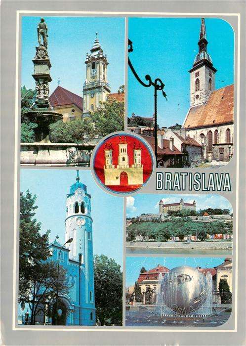 Bratislava Pressburg Pozsony SK Namestie radnicnou vezou Dom sv Martina Modry ko