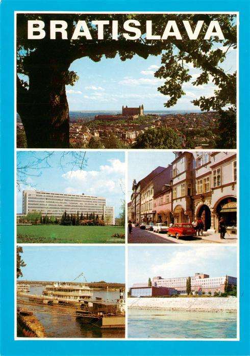 Bratislava Pressburg Pozsony SK Pohlad na hrad Gotwaldovo namestie monumentaina