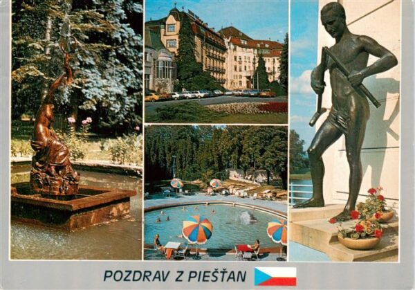 Piestany Pistian Poestyen SK Fontana v kupelnom parku Thermia Palace Kupalisko L