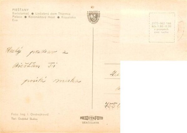 Piestany Pistian Poestyen SK Barlolamac Liecebny dom Thermia Palace Kolonadovy m – Bild 2