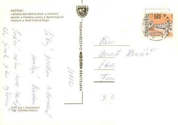 Piestany Pistian Poestyen SK Liecebny dom Zleny strom Hudobny pavilon Fontana v – Bild 2