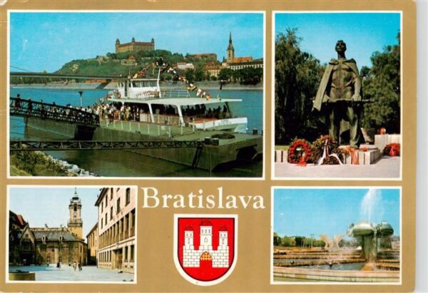 Bratislava Pressburg Pozsony SK Rekreacna lod Kamzik na Dunaji Symbol partizana