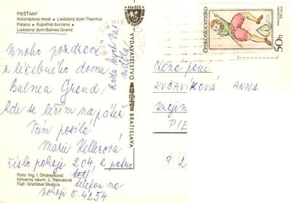 Piestany Pistian Poestyen SK Kolonadovy most Liecebny dom Thermia Palace Kupelna – Bild 2