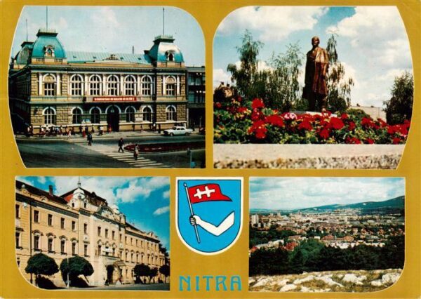 Nitra Slovakia Budova Mestskeho narodneho vyboru Pomnik VI Lenina Krajska galeri