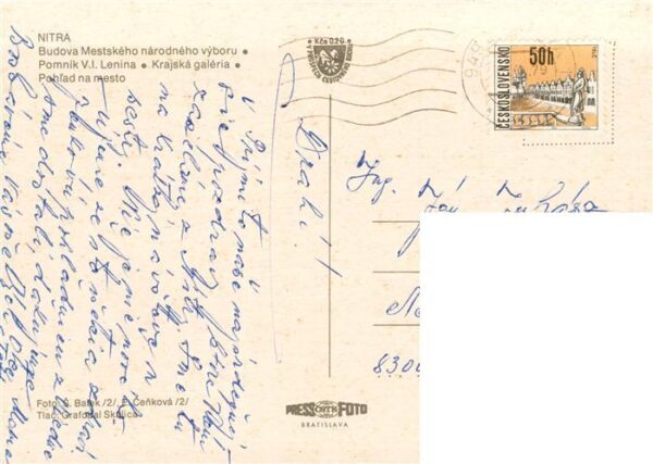 Nitra Slovakia Budova Mestskeho narodneho vyboru Pomnik VI Lenina Krajska galeri – Bild 2