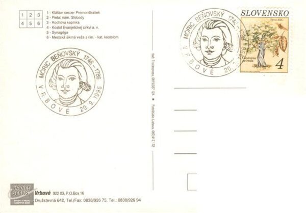 Vrbove Slovakia Pamaetnik gen MR Stefanika Polyfunkcny dom Nam Slobody Portret M – Bild 2