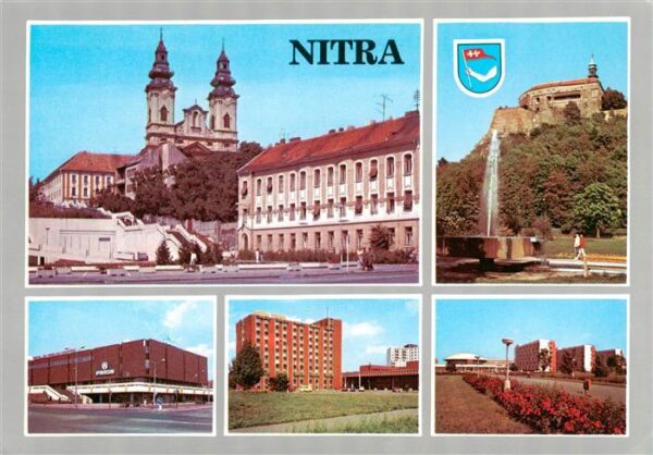 Nitra Slovakia Nitriansky hrad Obchodny dom Prior Hotel Nitra Areal Vysokej skol