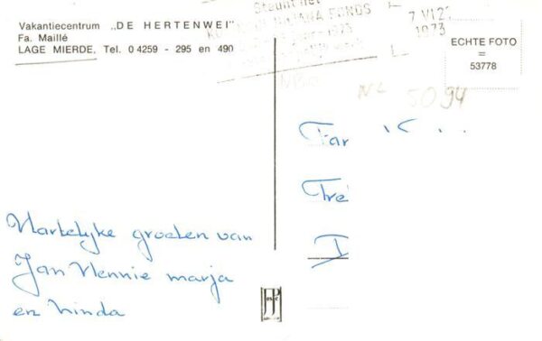Lage Mierde NL Vakantiecentrum De Hertenwei – Bild 2