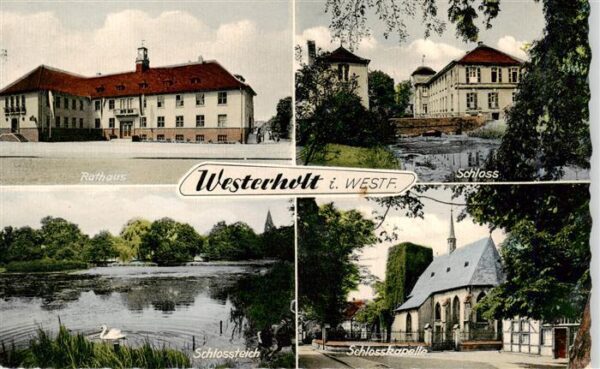 Westerholt Westfalen Rathaus Schloss Schlossteich Schlosskapelle