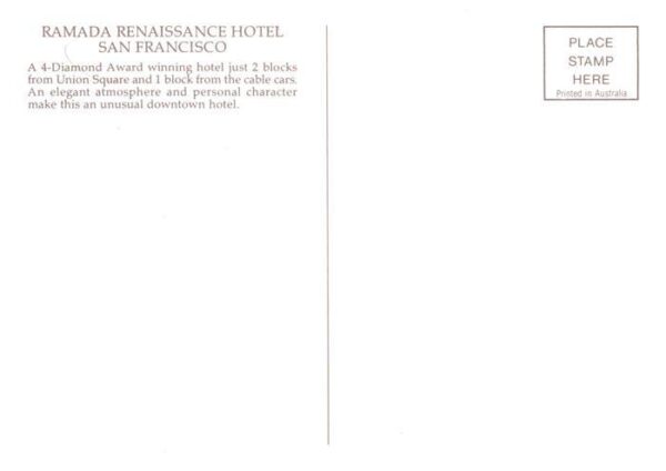 San Francisco California USA Ramada Renaissance Hotel – Bild 2