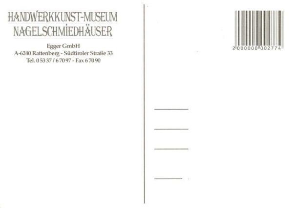 Rattenberg Tirol AT Handwerkskunst Museum Nagelschmiedhaeuser Grott’n Sepp – Bild 2