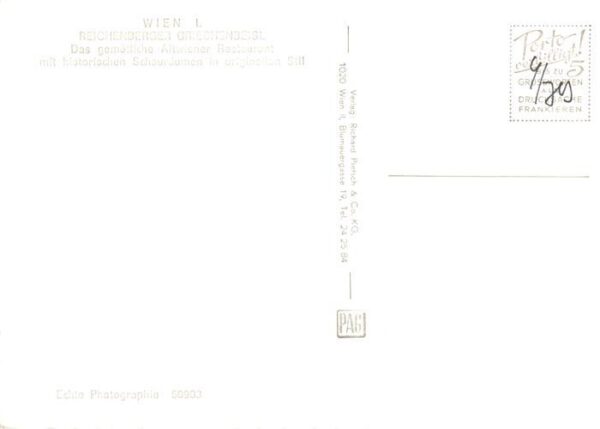 Wien AT Reichenberger Griechenbeisl – Bild 2