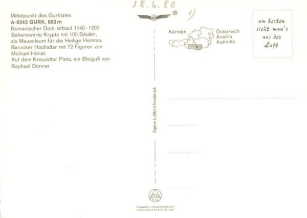 Gurk Gurktal Kaernten AT Dom zu Gurk Fliegeraufnahme – Bild 2