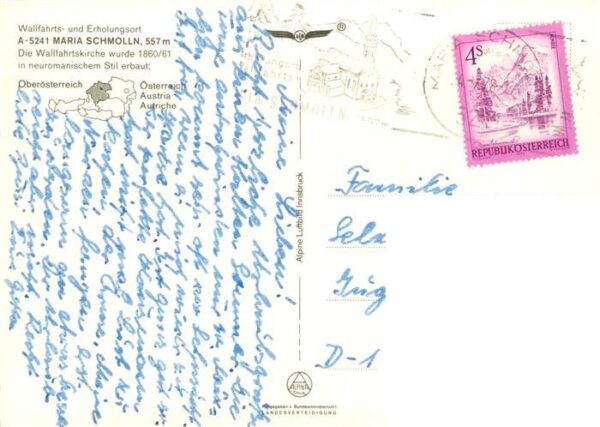 Maria Schmolln Oberoesterreich AT Fliegeraufnahme mit Wallfahrtskirche – Bild 2