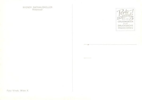 Wien AT Wiener Rathauskeller Rittersaal – Bild 2