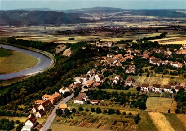 Fuerstenberg  Weser Fliegeraufnahme