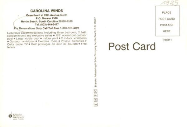 Myrtle Beach South Carolina USA Carolina Winds Hotel Hallenbad – Bild 2