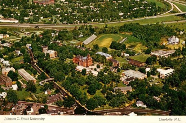Charlotte North Carolina USA Johnson C Smith University Aerial view