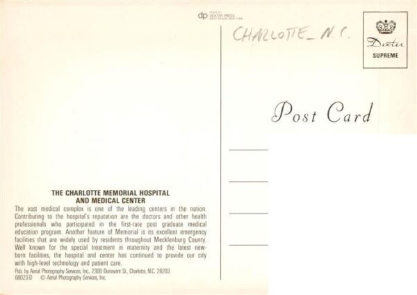 Charlotte North Carolina USA The Charlotte Memorial Hospital and Medical Center – Bild 2