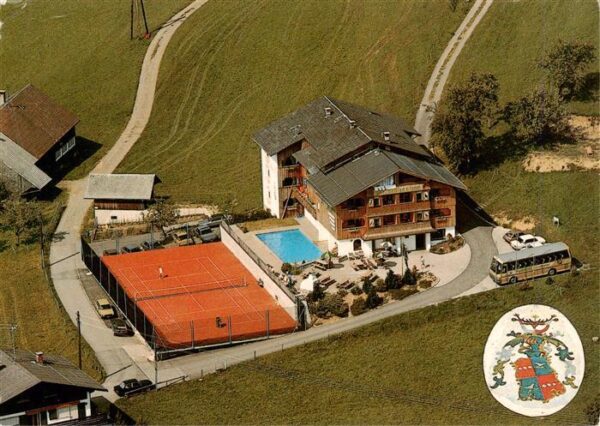 Grossdorf Egg Vorarlberg AT Pension Hubertus Tennisplaetze